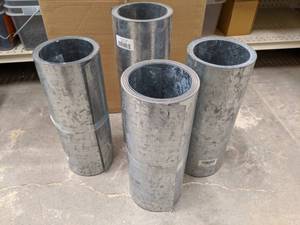 lot 2597 image: (3) 14 x 50  and (1) 16 x 50 Rolls of Galvanized Valley Roof Flashing