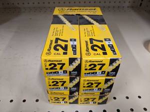 lot 2665 image: (6) Packs of 100 RAMSET .27 Loads