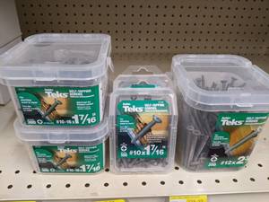 lot 2670 image: (1000) Buildex Self Tapping Screws 1-716 and 2-34