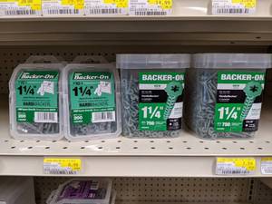 lot 2671 image: (2300) Backer-On Tile Backer Board Screws 1-14
