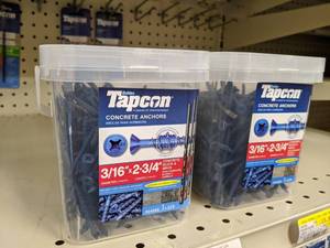lot 2676 image: (450) TAPCON Concrete Anchors 316 x 2-34