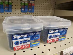 lot 2679 image: (450) TAPCON Concrete Anchors 316 x 1-34 and 316 x 1-14