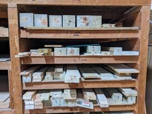 lot 2717 image: 4 Shelves of Cut Lumber 2 to 8 Lengths Including 6x6, 4x6, 4x4, 1x6, 2x4 and More