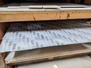 lot 2728 image: (3) 4 x 8 x 18 Sheets of LEXAN Polycarbonate