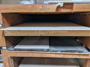 lot 2719 image: 4 x 8 x 18 Mahogany Plywood and 4 x 8 x 12 Faced Plywood Sheet and Smaller Piece