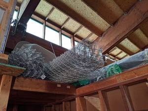 lot 2730 image: HUGE Inventory of Chain Link Fence Parts - Fencing, Posts, Privacy Slats, Hardware and More
