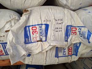 lot 2743 image: Johns Manville R-30 Fiberglass Kraft Faced Insulation