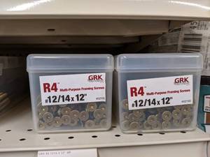 lot 2646 image: (100) GRK R4 Multi-Purpose Framing Screws 1214 x 12