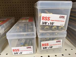 lot 2643 image: (150) GRK Rugged Structural Screws 38 x 8 and 38 x 10