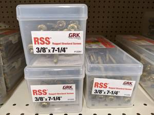 lot 2642 image: (150) GRK Rugged Structural Screws 38 x 7-14