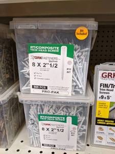 lot 2657 image: (2) GRK RTComposite Trim Head Screws #8 x 2-12