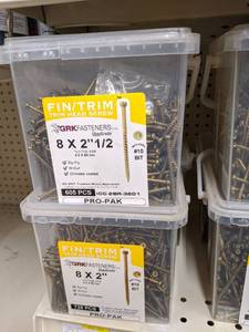lot 2653 image: (3) Boxes GRK Finish  Trim Head Screws #8 x 2-12 and 2