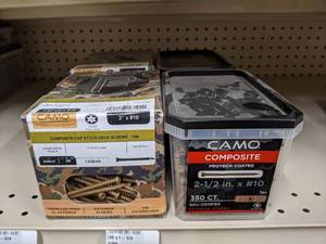 lot 2841 image: (1400) CAMO Premium Coated Deck Screws #10 x 3 and 2-12 - TAN