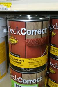 lot 1376 image: (6) 1 Gallon Cabot Deck Correct  25200 Tint Base, Must Be Tinted