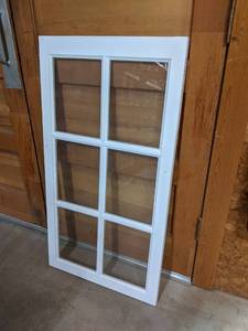 lot 3171 image: Barn Sash Vinyl Window - 4 Panes