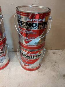 lot 3187 image: 2 Gallons Penofin Transparent Cedar Oil Based Stain