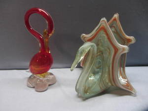 lot 2 image: Amberina & End of the Day Swans