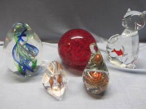 lot 13 image: Paperweights