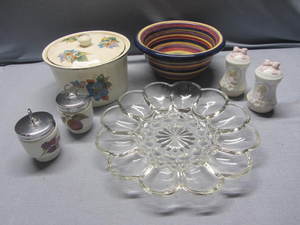 lot 26 image: Souffle, Bowl, Egg Plate & Coddlers