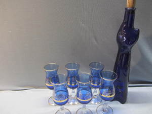 lot 33 image: Wine Glasses & Bottle