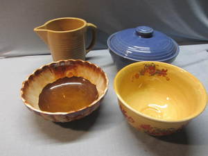 lot 55 image: Pitcher, Bowls, Casserole