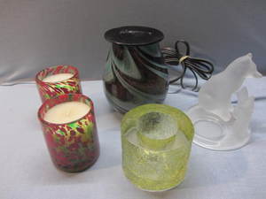 lot 96 image: Warming Pot, Candle Holders