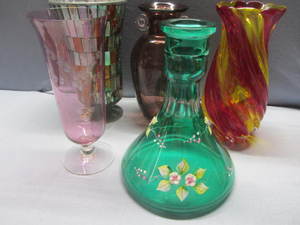 lot 139 image: Carafe & Vases