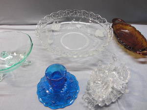 lot 175 image: Crocheted Edge, Fenton, Green Depr.