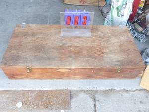 Wood carpenter box. Approx. 44 x 20 x 8. As shown.