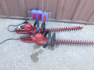 Qty of 2 Craftsman hedge trimmer. Tested & works. As shown.