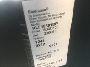 lot 20 image: MSRP $575 HIGH QUALITY STEELCASE MODERN & SLEEK MOCHA ESPRESSO MOBILE 2 DRAWER FILING CABINET - GREAT CONDITION