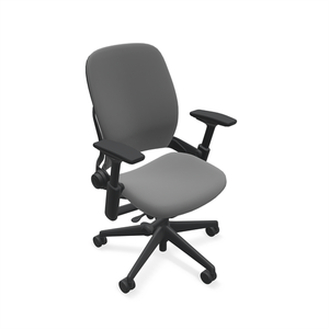 lot 31 image: MSRP $1000 High Quality Steelcase Leap LiveBack Natural Glide System Technology Multifunctional Ergonomic Special High Back Executive Office Chair 400lb Capacity - Please See YouTube - Charcoal Color - Excellent Condition