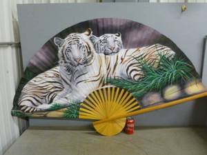 lot 12 image: Oriental Wall Fan