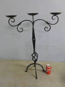 lot 43 image: Wrought Iron Candle Stand