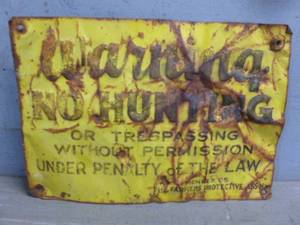 lot 61 image: Vintage Sign