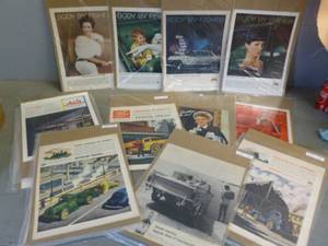 lot 99 image: Vintage Advertisement Pictures