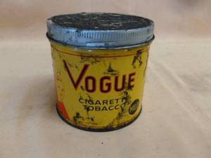 lot 125 image: Vintage Tobacco Can