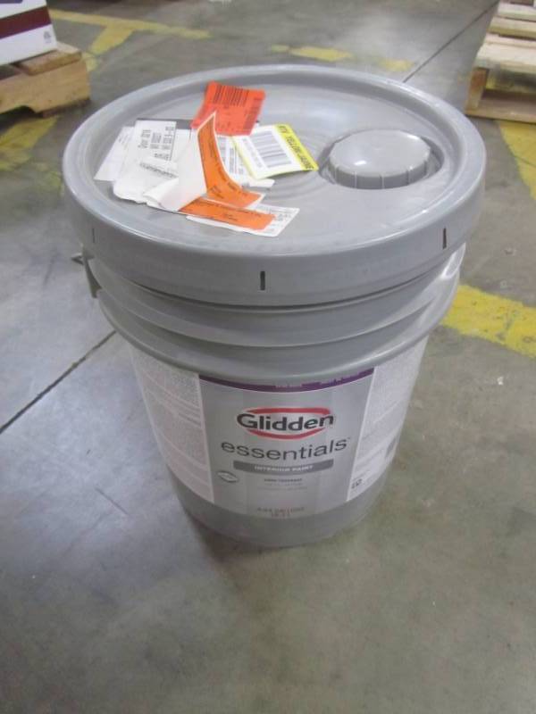 lot 89 image: Glidden Eggshell 5 Gallon Base 1 Paint TINTED