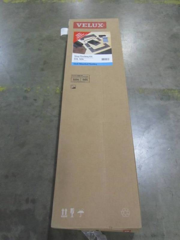 lot 57 image: VELUX S06 Low-Profile Flashing with Adhesive Underlayment for Deck Mount Skylight EDL S06 0000B