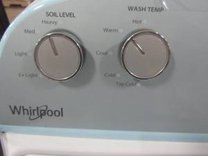 lot 21 image: Whirlpool Whirlpool 3.5-cu ft Top-Load Washer with Agitator (White) WTW4816FW