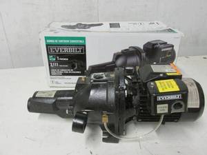 lot 213 image: Everbilt 1 HP Convertible Jet Pump, DP550C