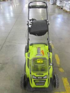 lot 23A image: Ryobi 40V 20in. Brushless Mower- Battery & Charger Not Included RY40108