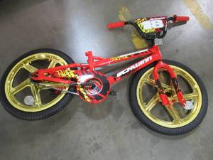 lot 207 image: Incomplete 18 Red Boys Mototrax by Schwinn With Mag Wheels - Missing Training Wheels, Seat, Pedals, Front Wheel Hardware. S0803WMDS