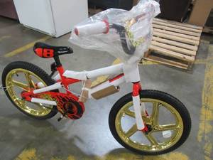 lot 209 image: Incomplete 18 Red Boys Mototrax by Schwinn With Mag Wheels - Missing Training Wheels, Seat is Ripped, Pedals. S0803WMDS