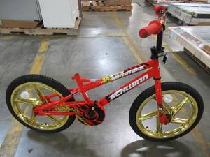lot 211 image: Incomplete 18 Red Boys Mototrax by Schwinn With Mag Wheels - Missing Training Wheels, Seat, Pedals, Chain. S0803WMDS.
