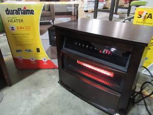 lot 234 image: Duraflame 1500-Watt Infrared Quartz Cabinet Electric Space Heater 13HM7999-E451 - Missing Remote.