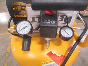 lot 30A image: DEWALT 30 Gal. Portable Electric Air Compressor DXCMLA1983012