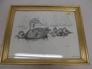 lot 2 image: John Peterson pencil drawing