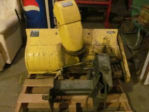 lot 102 image: john Deere snow blower attachment
