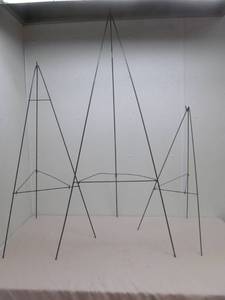 lot 156 image: wreath tripods